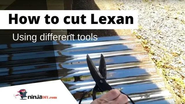 how to cut lexan with a utility knife