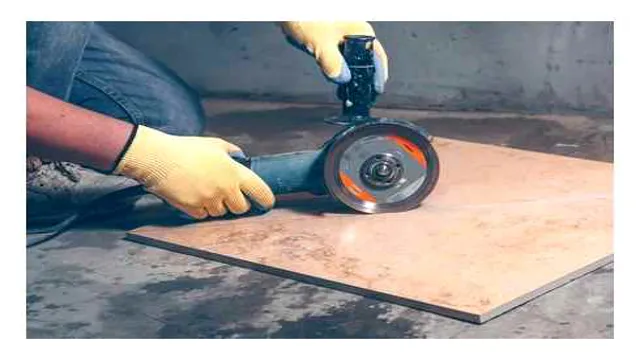 how to cut porcelain tile with an angle grinder