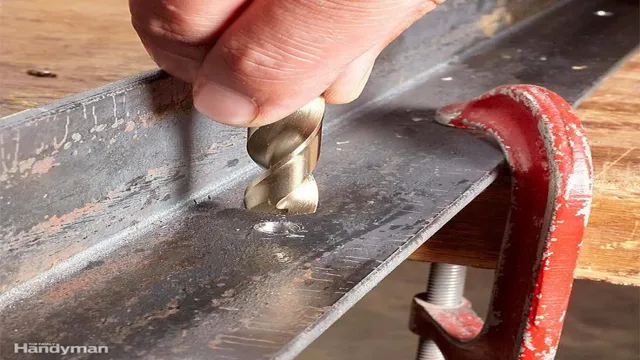 how to drill through steel without a drill press