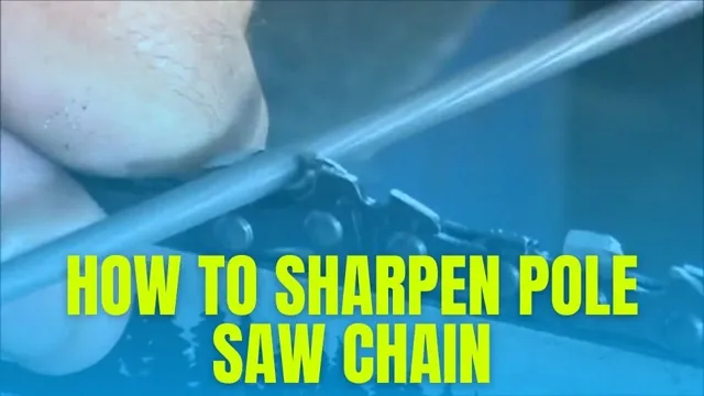 how to fix pole saw chain