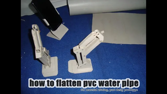 how to flatten pvc pipe with heat gun