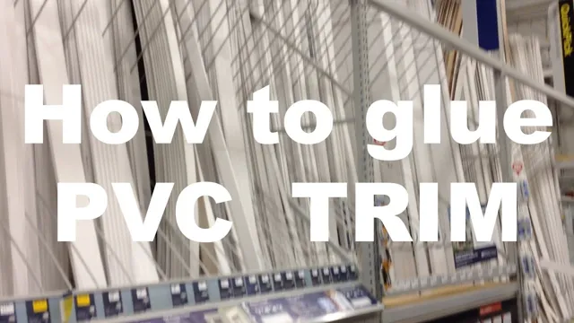 how to glue pvc boards together