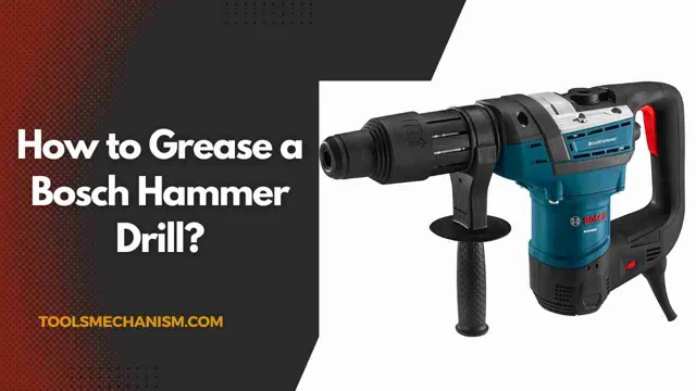 how to grease sds hammer drill