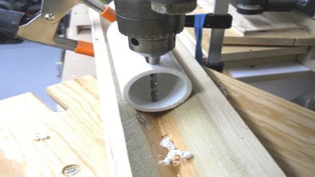 how to grind diameter of pipe in drill press