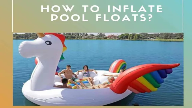 how to inflate a pool float with an air compressor