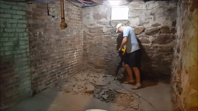 how to jackhammer basement floor