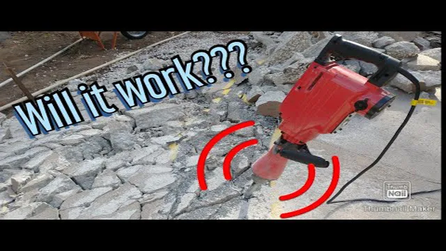 how to jackhammer concrete patio