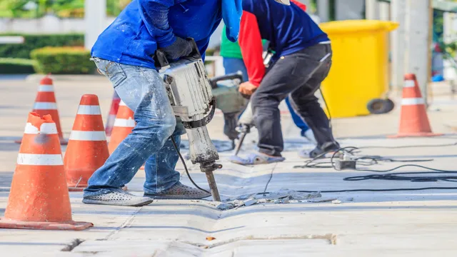 how to jackhammer concrete stairs