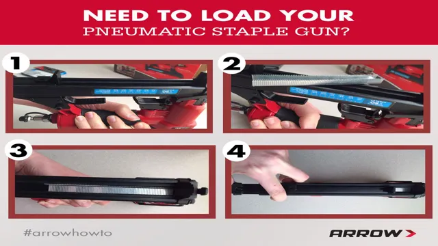 how to load a pneumatic staple gun