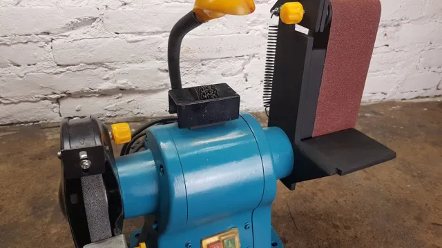 how to make a belt sander from a bench grinder