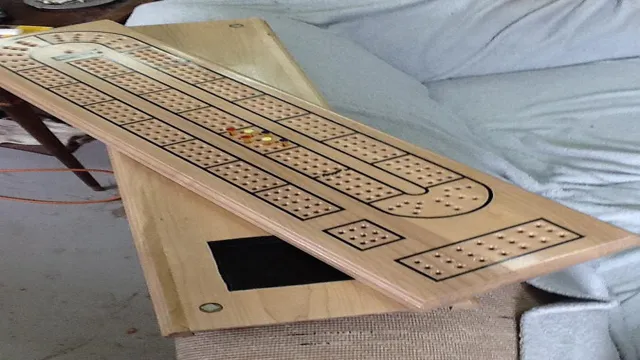 how to make a cribbage board without a drill press