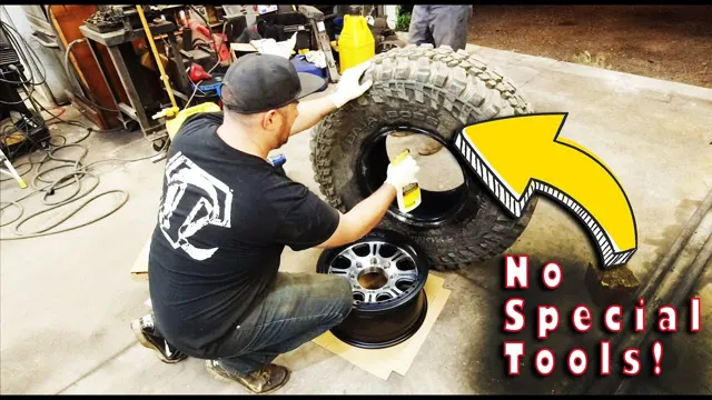 how to mount a small tire on a rim