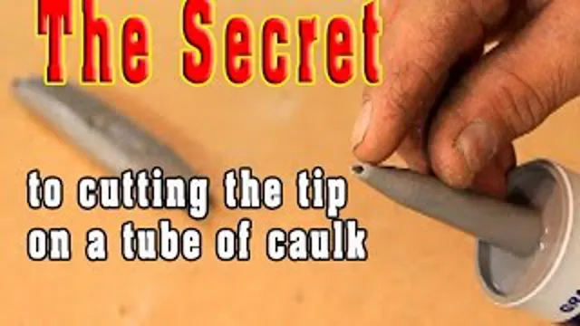 how to open liquid nails with caulking gun