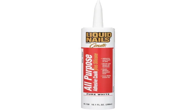 how to open liquid nails with caulking gun