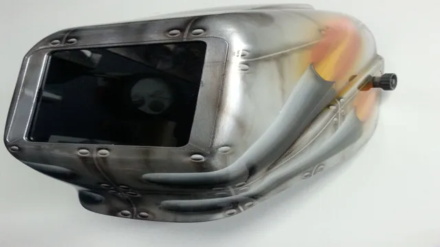 how to paint a welding helmet