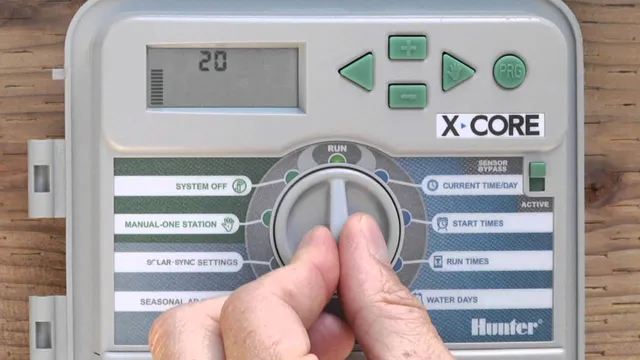 how to program a hunter x core sprinkler system