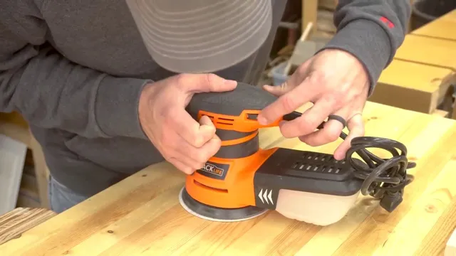 how to properly use an orbital sander