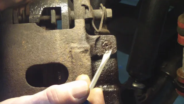 how to remove a broken brake bleeder