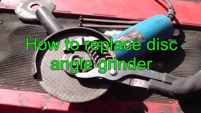 how to remove blade from angle grinder