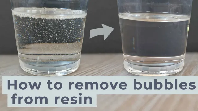 how to remove bubbles from resin with heat gun