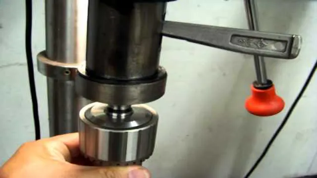 how to remove chuck from harbor freight drill press