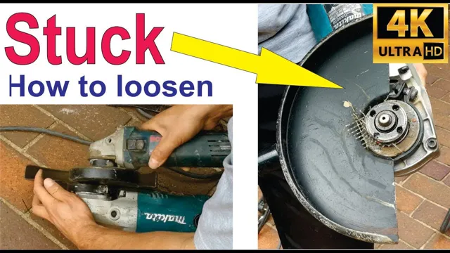 how to remove disc from angle grinder