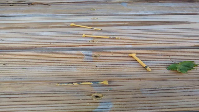 how to remove old screws from deck