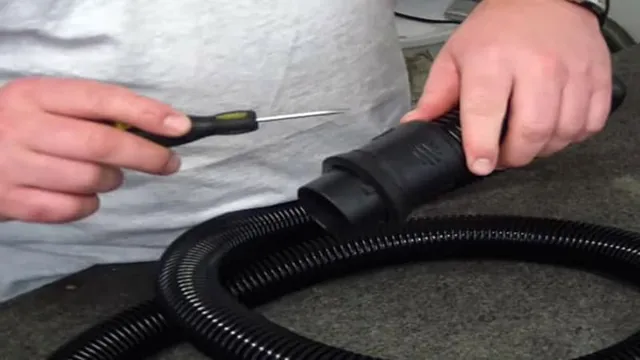 how to remove shop vac hose