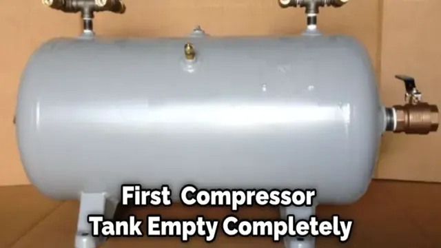 how to remove water from air compressor tank