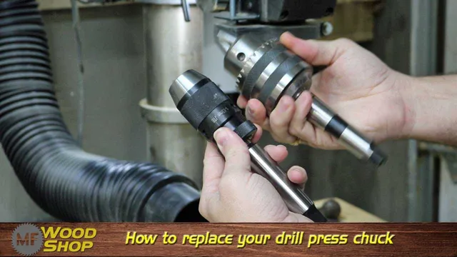 how to replace a chuck on a drill press