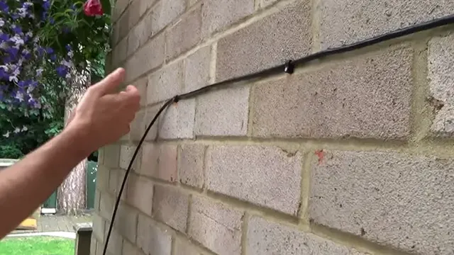 how to run a cable through an exterior wall