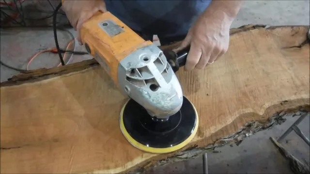 how to sand wood with angle grinder