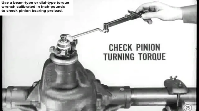 how to set pinion bearing preload without torque wrench