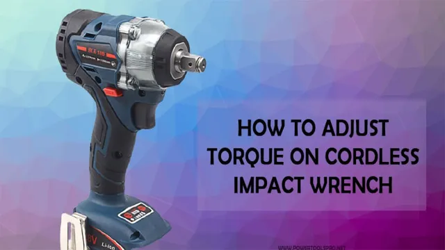 how to set torque on impact driver