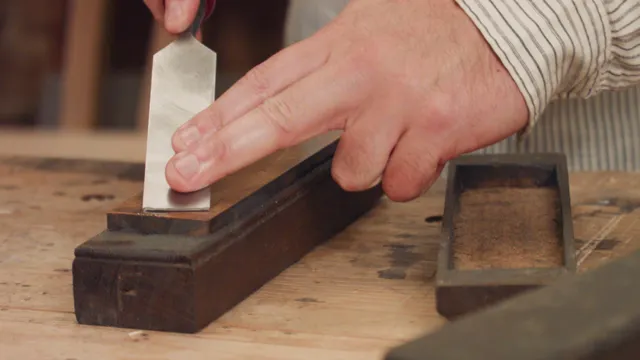 how to sharpen chisels with whetstone