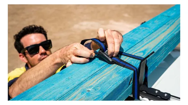 how to tie lumber to roof rack