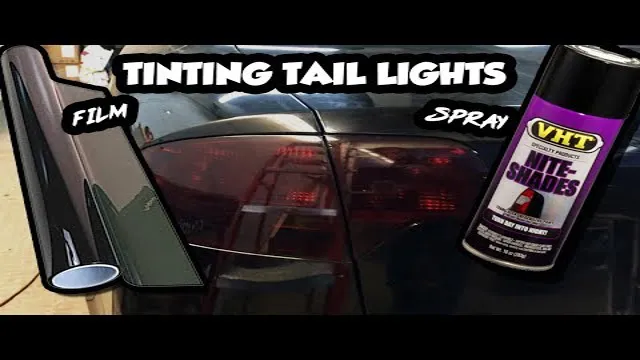 how to tint tail lights without heat gun