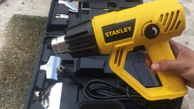 how to use a heat gun on plastic