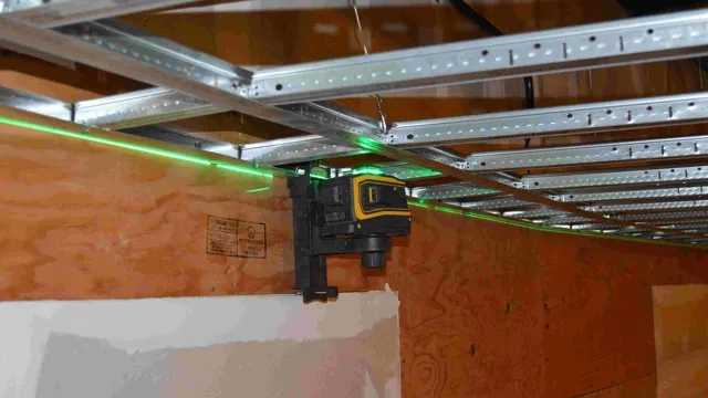 how to use a laser level for drop ceiling