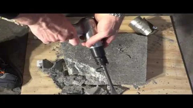 how to use air hammer chisel