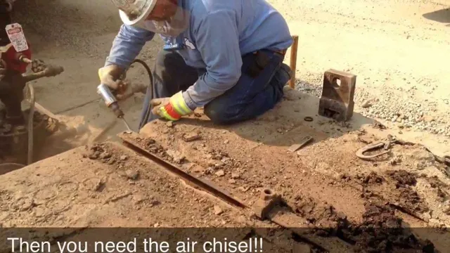 how to use an air chisel