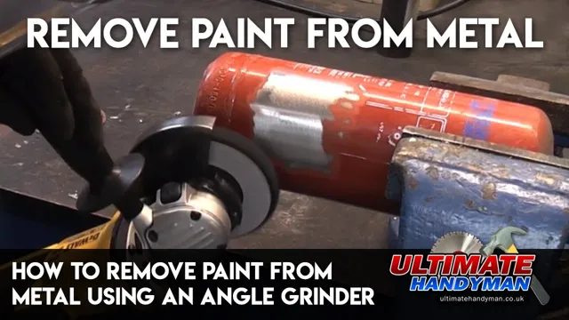 how to use an angle grinder to remove paint