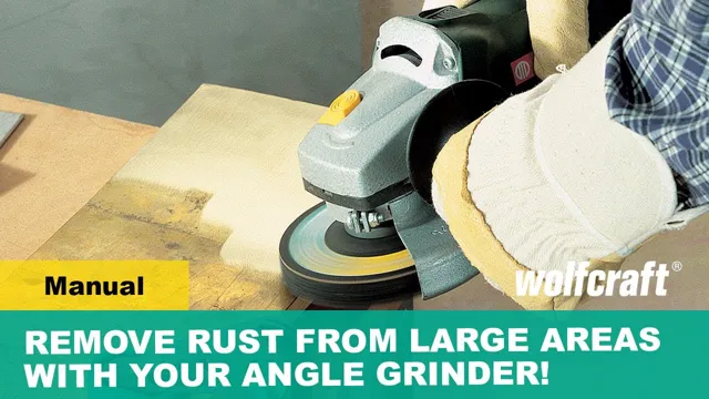 how to use an angle grinder to remove rust