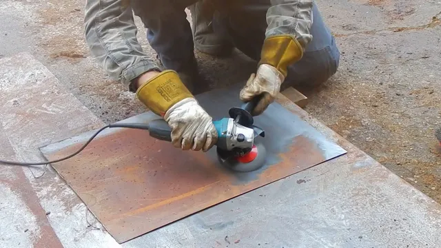 how to use an angle grinder to remove rust