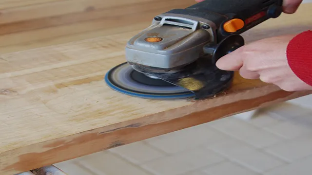 how to use angle grinder for sanding