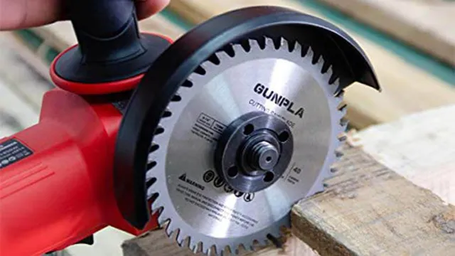 how to use angle grinder to cut wood