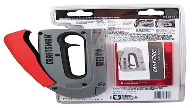 how to use craftsman staple gun