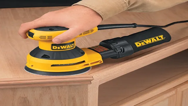 how to use dewalt random orbital sander