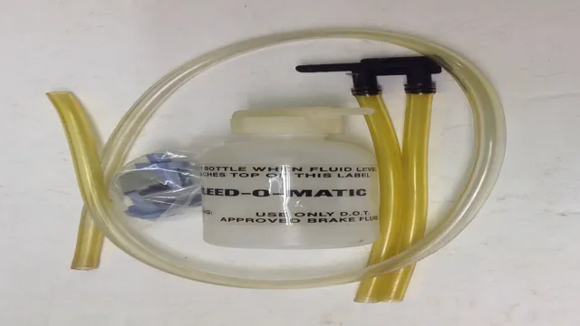 how to use one man brake bleeder kit