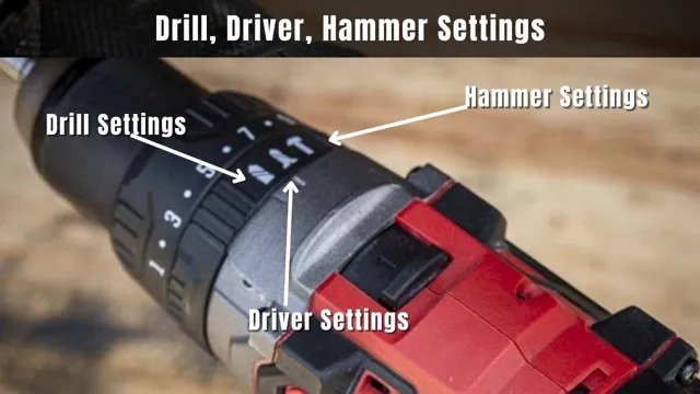 what do the numbers on a cordless drill mean